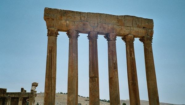 Säulen des Jupitertempels in Baalbek