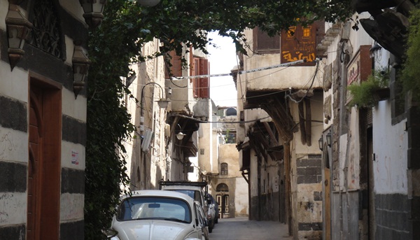 Verwinkelte Gassen in der Altstadt von Damaskus