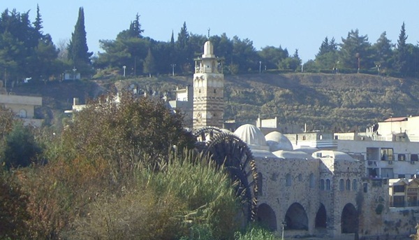 Hama  - Wasserrad und Zitadelle